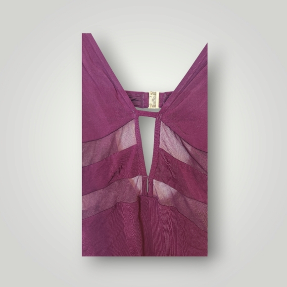 Jets Austalia Jessika Allen Plunge One Piece maroon bodysuit size 8 - Picture 12 of 16